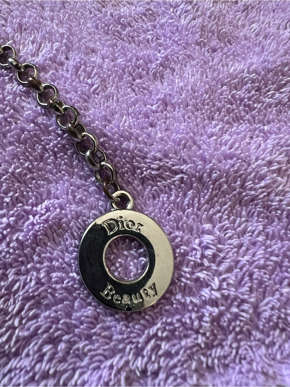 Dior Beauty Silver Rolo Toggle Bracelet